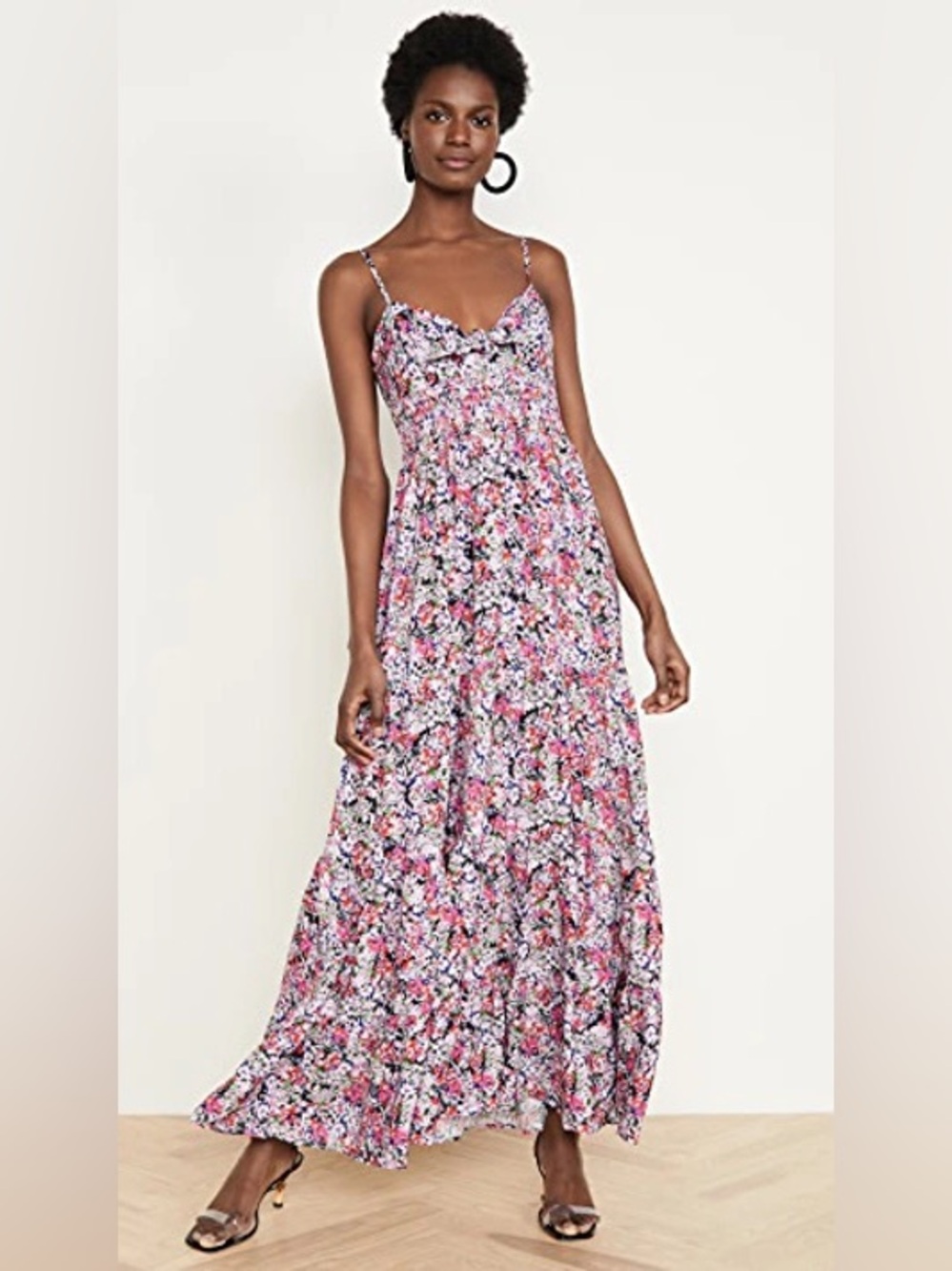 Floral Smocked Maxi Sundress with Spaghetti Straps